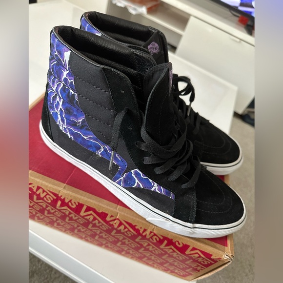 Vans Sk8-Hi Reissue Lightning Black Skateboard Mens 13 Used only worn few times - Picture 2 of 6